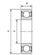 Подшипник 6009-2RSR (ГОСТ: 180109), KG (Индия), 45х65х16 мм, шариковый радиальный