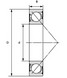 Подшипник 7304B (ГОСТ: 46304), ZVL (Словакия), 20х52х15 мм, шариковый радиально-упорный
