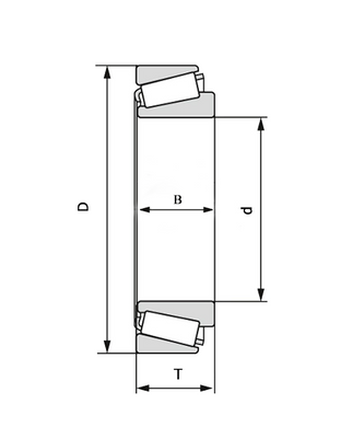 Подшипник 32307 (ГОСТ: 7607), SKF (Украина), 35х80х32,75 мм, роликовый конический за 604 грн