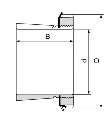 [Втулка ковзання H 315, SKF (Швеція), 65х98х55 мм] за 1 448 грн