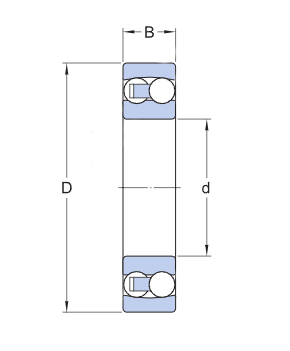Подшипник 1210 ETN9 (ГОСТ: 1210), SKF (Швеция), 50x90x20 мм, шариковый самоустанавливающий за 1 607 грн