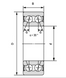 Подшипник 3207 2RSTNG (ГОСТ: 3056207), FLT (Польша), 35х72х27 мм, шариковый радиально-упорный
