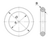Гумове кільце ущільнювальне круглого перерізу 043-047-25 мм