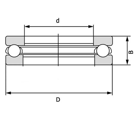 Подшипник 51210 (ГОСТ: 8210), FLT (Польша), 50х78х22 мм, шариковый упорный за 297 грн