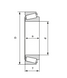 Подшипник 32010 X/Q (ГОСТ: 2007110), SKF (Швеция), 50x80x20 мм, роликовый конический