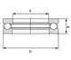 Подшипник 51210 (ГОСТ: 8210), FLT (Польша), 50х78х22 мм, шариковый упорный