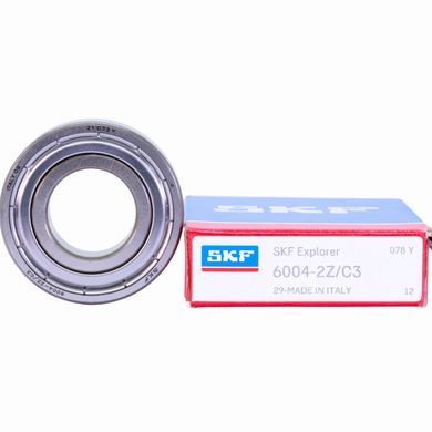 Подшипник 6004-2Z/C3 (ГОСТ: 70-80104), SKF (Швеция), 20x42x12 мм, шариковый радиальный за 176 грн