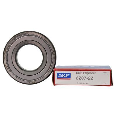 Подшипник 6207-2Z (ГОСТ: 80207), SKF (Швеция), 35x72x17 мм, шариковый радиальный за 354 грн