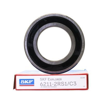 Подшипник 6211-2RS1/C3 (ГОСТ: 180211), SKF (Швеция), 55x100x21 мм, шариковый радиальный за 1 016 грн