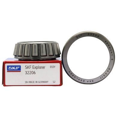 Подшипник 32206 (ГОСТ: 7506), SKF (Швеция), 30x62x21,25 мм, роликовый конический за 910 грн