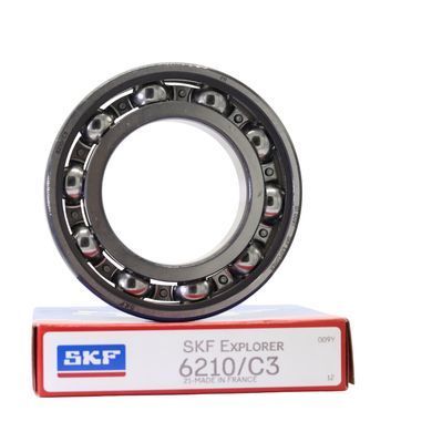 Подшипник 6210/C3 (ГОСТ: 70-210), SKF (Швеция), 50х90х20 мм, шариковый радиальный за 648 грн