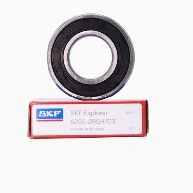 Подшипник 6205-2RSH/C3 (ГОСТ: 70-180205), SKF (Швеция), 25х52х15 мм, шариковый радиальный за 226 грн