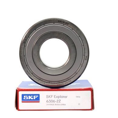 Підшипник 6306-2Z (ГОСТ: 80306), SKF (Швеція), 30x72x19 мм, кульковий радіальний за 329 грн
