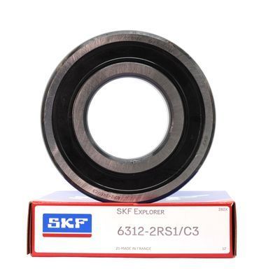 Підшипник 6312-2RS1/C3 (ГОСТ: 70-180312), SKF (Швеція), 60x130x31 мм, кульковий радіальний за 2 334 грн