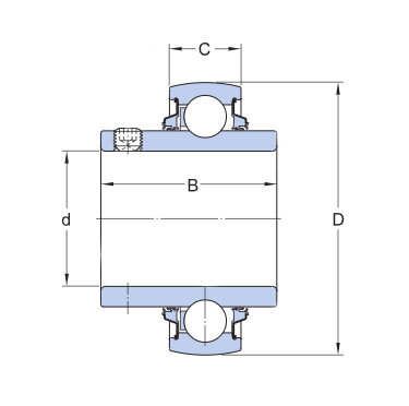 Підшипник YARAG 209, SKF (Швеція) 45x85x49,2 мм, кульковий радіальний за 972 грн