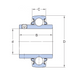 Підшипник YARAG 209, SKF (Швеція) 45x85x49,2 мм, кульковий радіальний