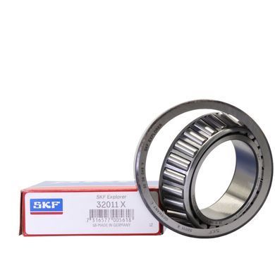 Підшипник 32011 X/Q (ГОСТ: 2007111), SKF (Швеція), 55х90х23 мм, роликовий конічний за 1 136 грн