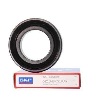 Підшипник 6210-2RS1/C3 (ГОСТ: 180210), SKF (Швеція), 50x90x20 мм, кульковий радіальний за 814 грн