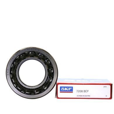 Підшипник 7208 BEP (ГОСТ: 36208), SKF (Швеція), 40х80х18 мм, кульковий радіально-упорний за 1 452 грн