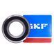 Подшипник 6208-2RS1 (ГОСТ: 180208), SKF (Швеция), 40х80х18 мм, шариковый радиальный