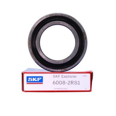 Підшипник 6008-2RS1 (ГОСТ: 180108), SKF (Швеція), 40x68x15 мм, кульковий радіальний за 419 грн