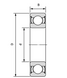 Подшипник 63001-2RS, CX (Польша), 12х28х12 мм, шариковый радиальный