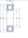 Подшипник 61804-2RZ (ГОСТ: 1000804), SKF (Швеция), 20х32х7 мм, шариковый радиальный