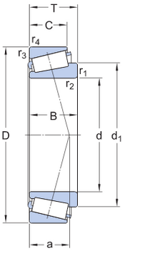 Подшипник 32209 J2/Q, SKF (Швеция), 45х85х24,75 мм, роликовый конический за 970 грн