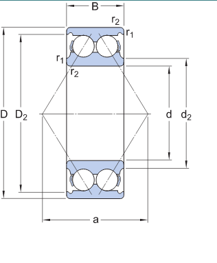 Подшипник 3311 A-2Z/C3MT33, SKF (Швеция), 55х120х49,2 мм, шариковый радиально-упорный за 9 182 грн