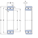 Підшипник NU 206 ECP, SKF (Швеція), 30x62x16 мм, роликовий циліндричний